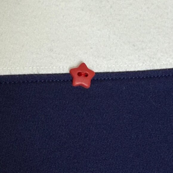 Bechamel Dress Patriotic Red White Blue 4th of July Preppy Sleeveless Sz M - Picture 4 of 7